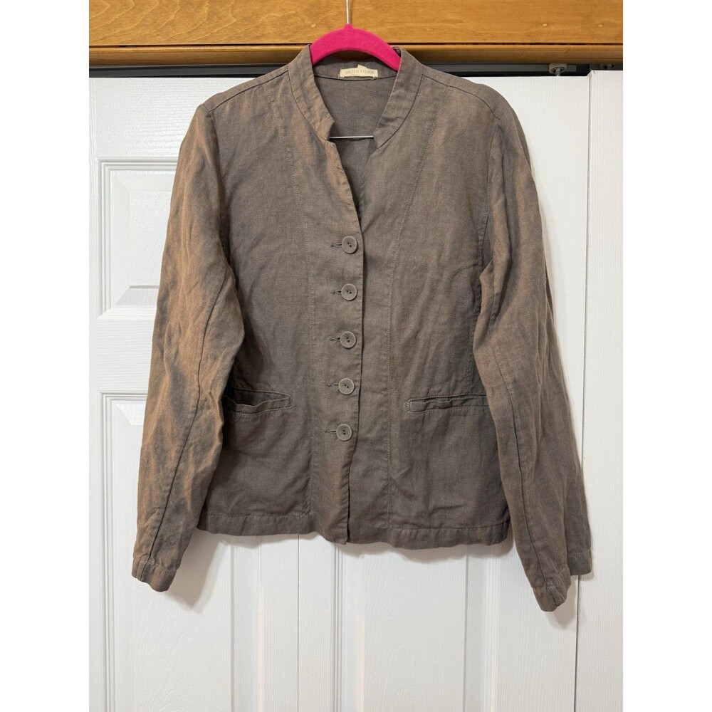 Eileen Fisher 100% Linen Jacket – Size Small